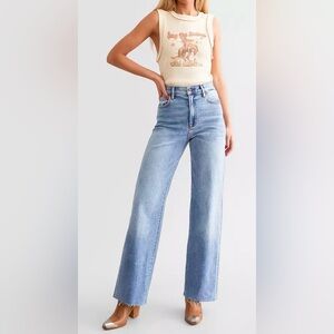 Stylish Light Blue Women's Flare Jeans